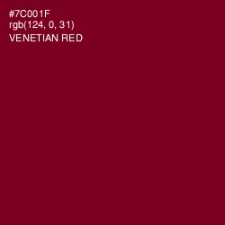 #7C001F - Venetian Red Color Image